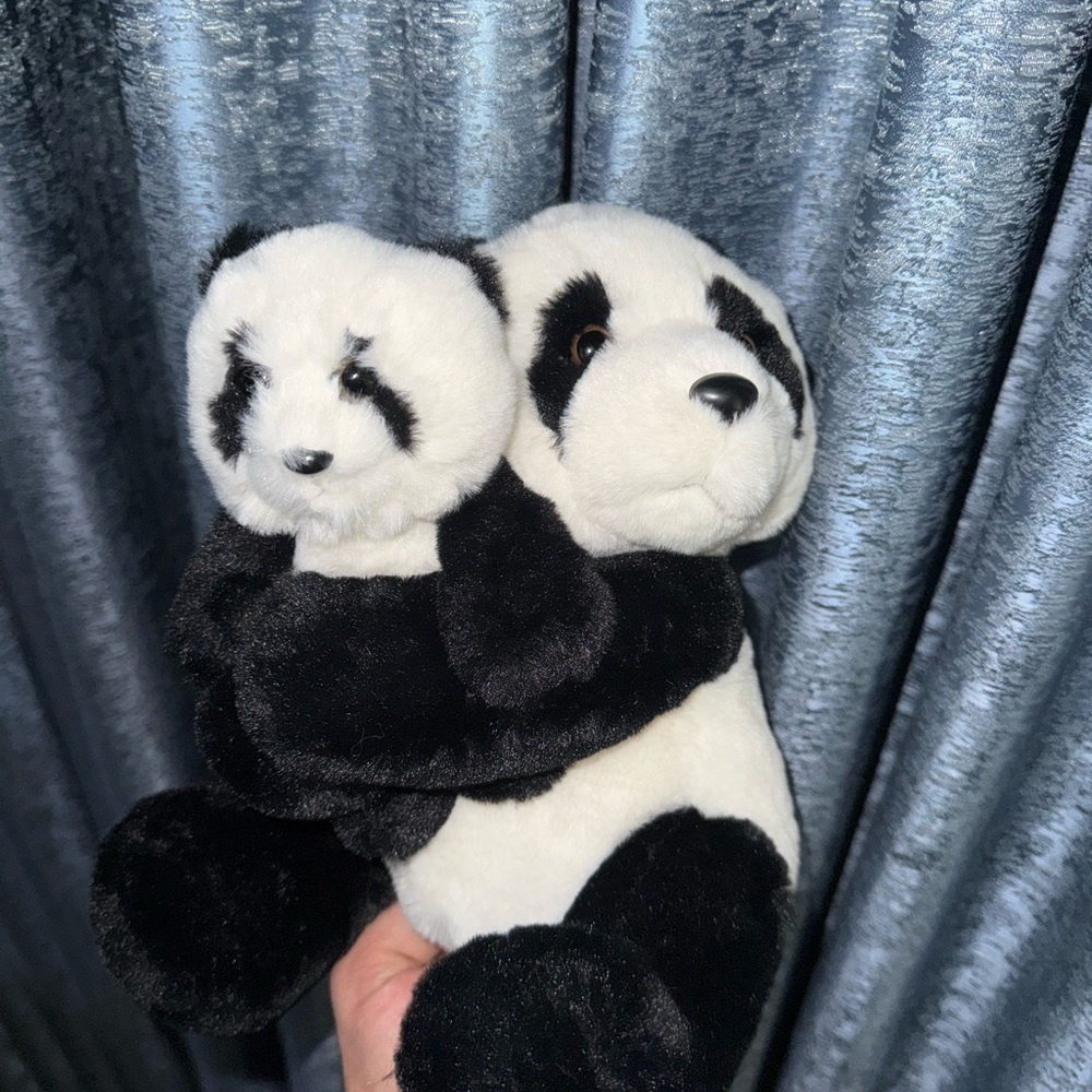 Adorable Black and White Panda Plush Toy